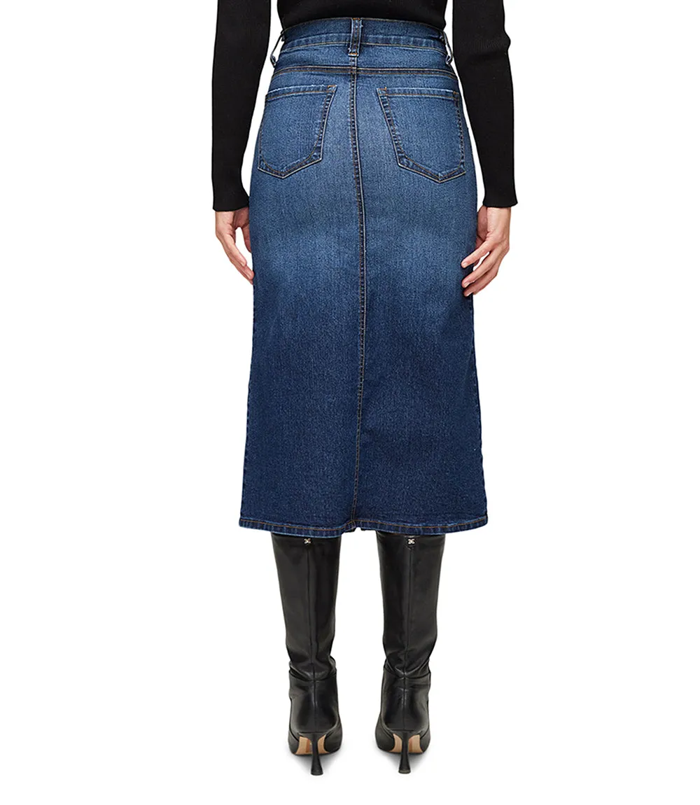 Denim Midi Skirt