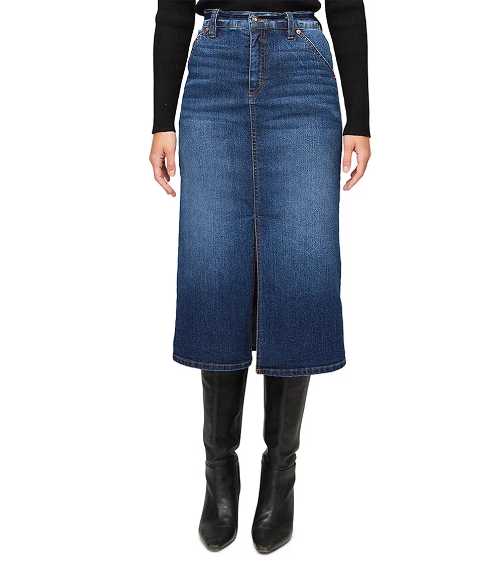 Denim Midi Skirt