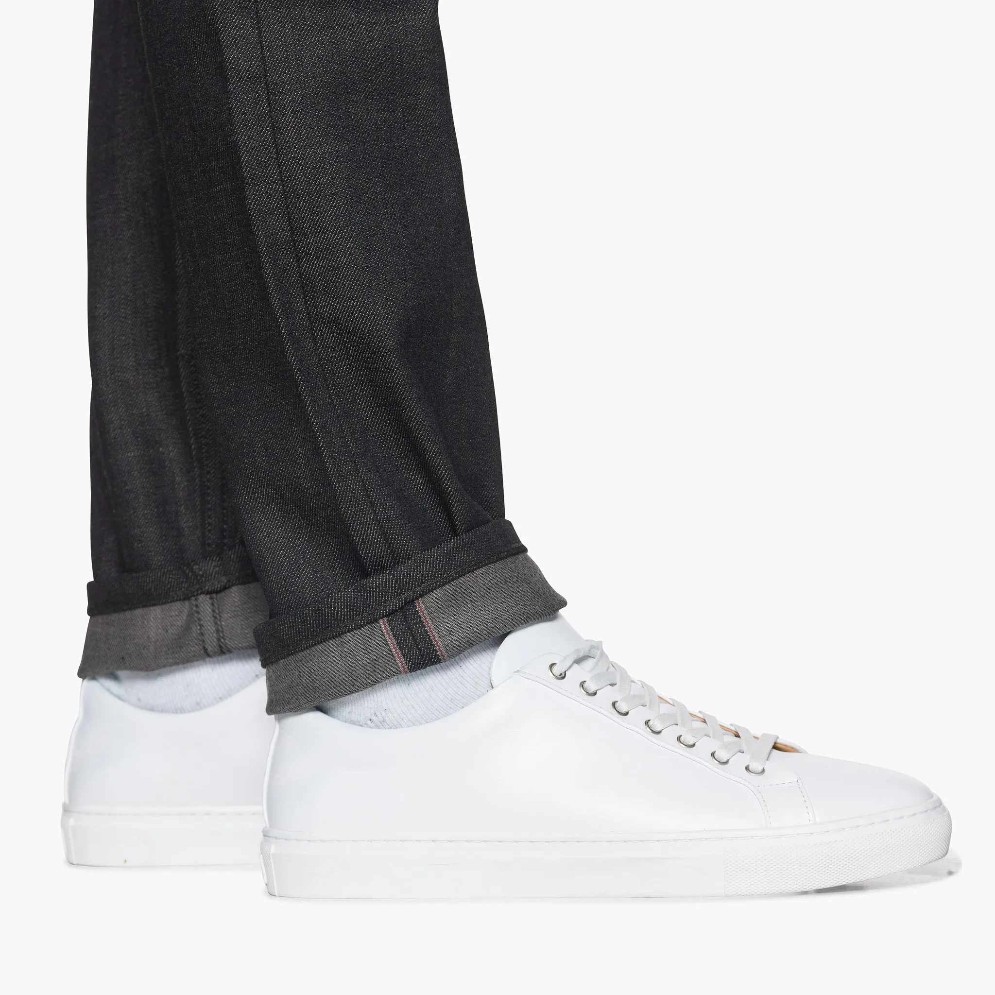 Easy Guy - Black x Grey Stretch Selvedge