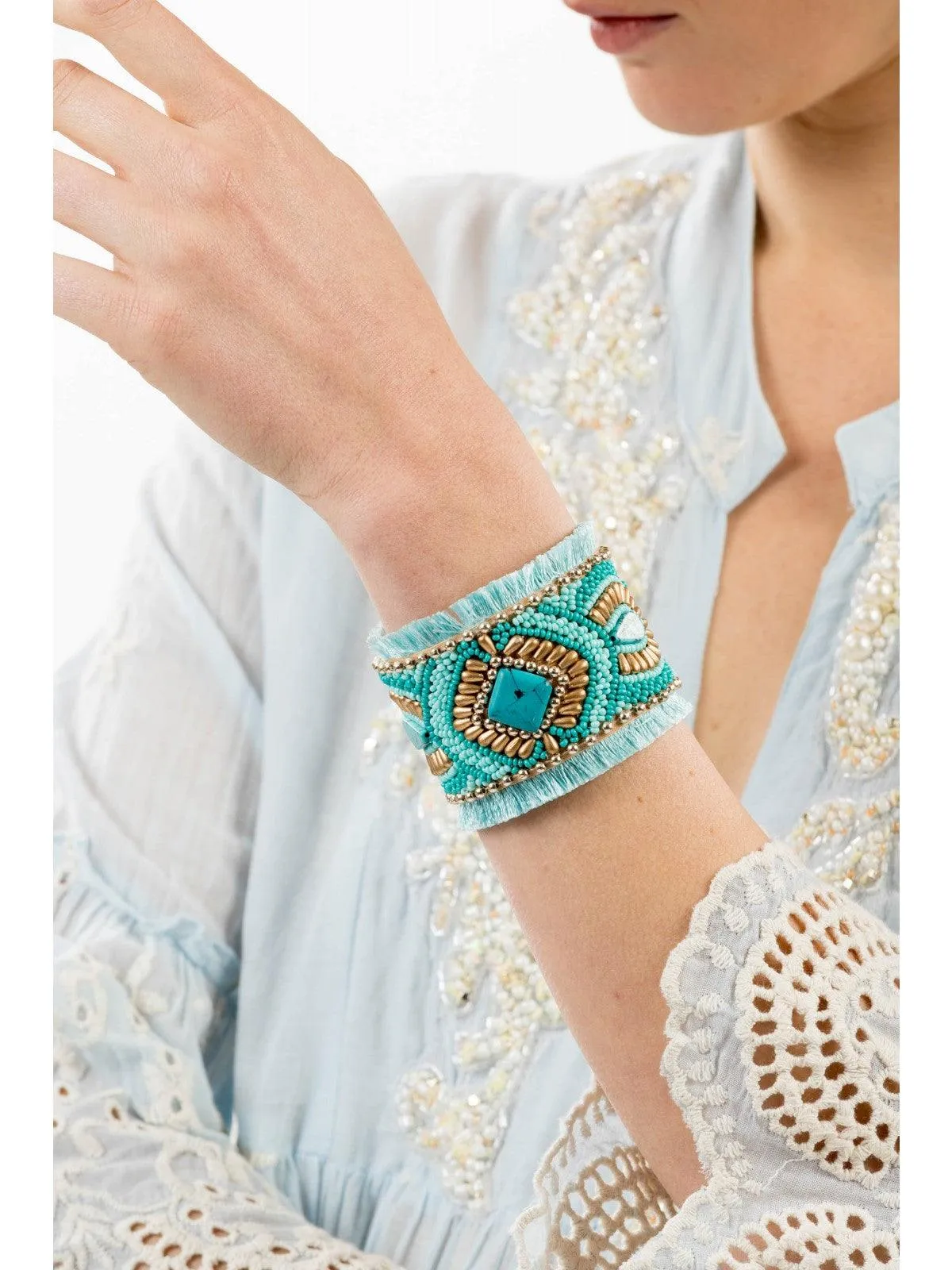 Embellished Cuff Bracelet