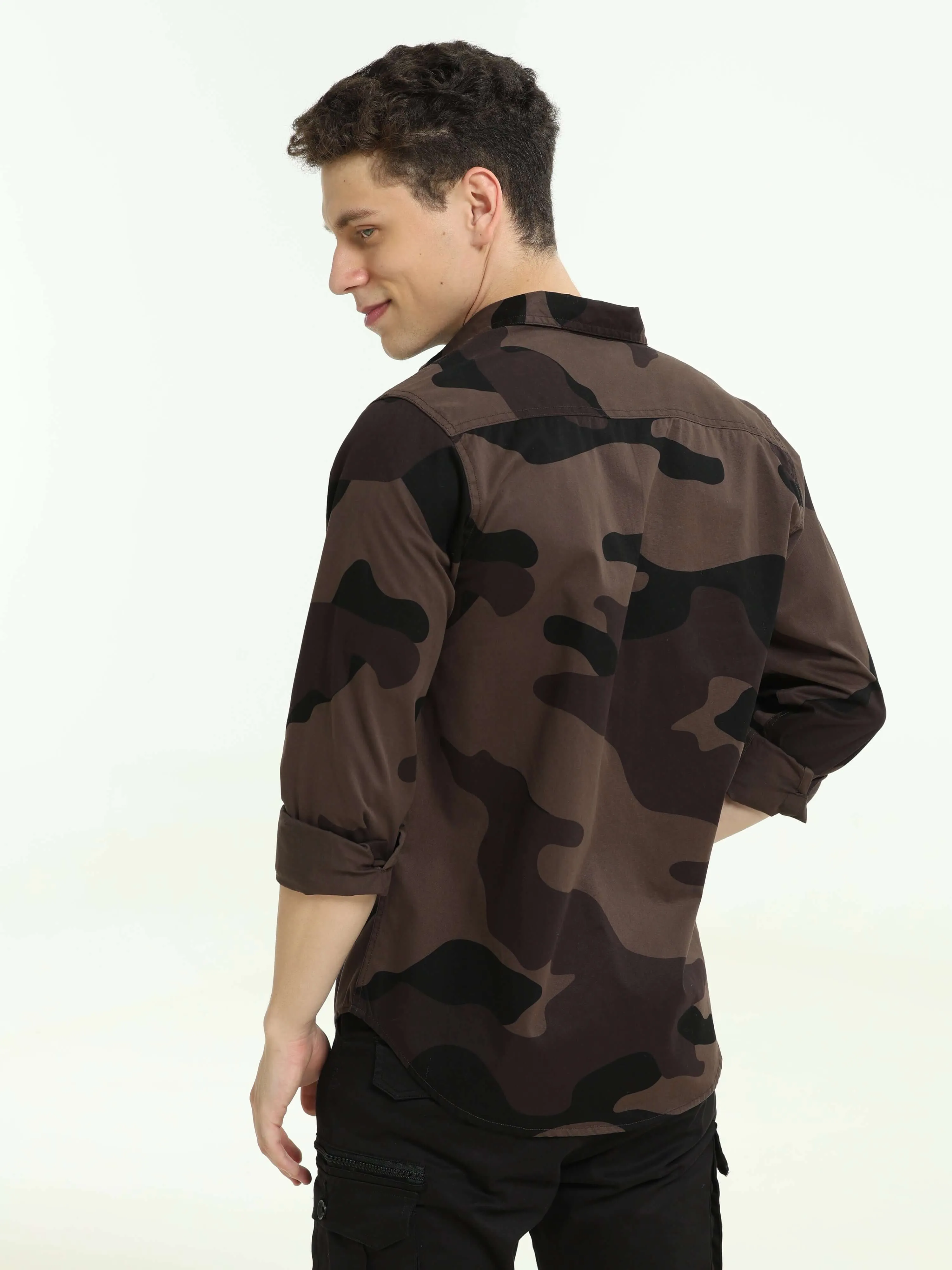 ETLS/72 Camo Cargo brown shirt