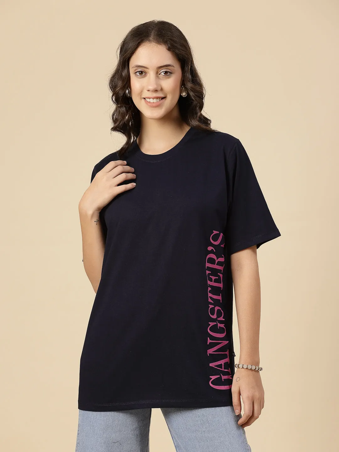 Everyday Elegance Printed Jersey T-shirt