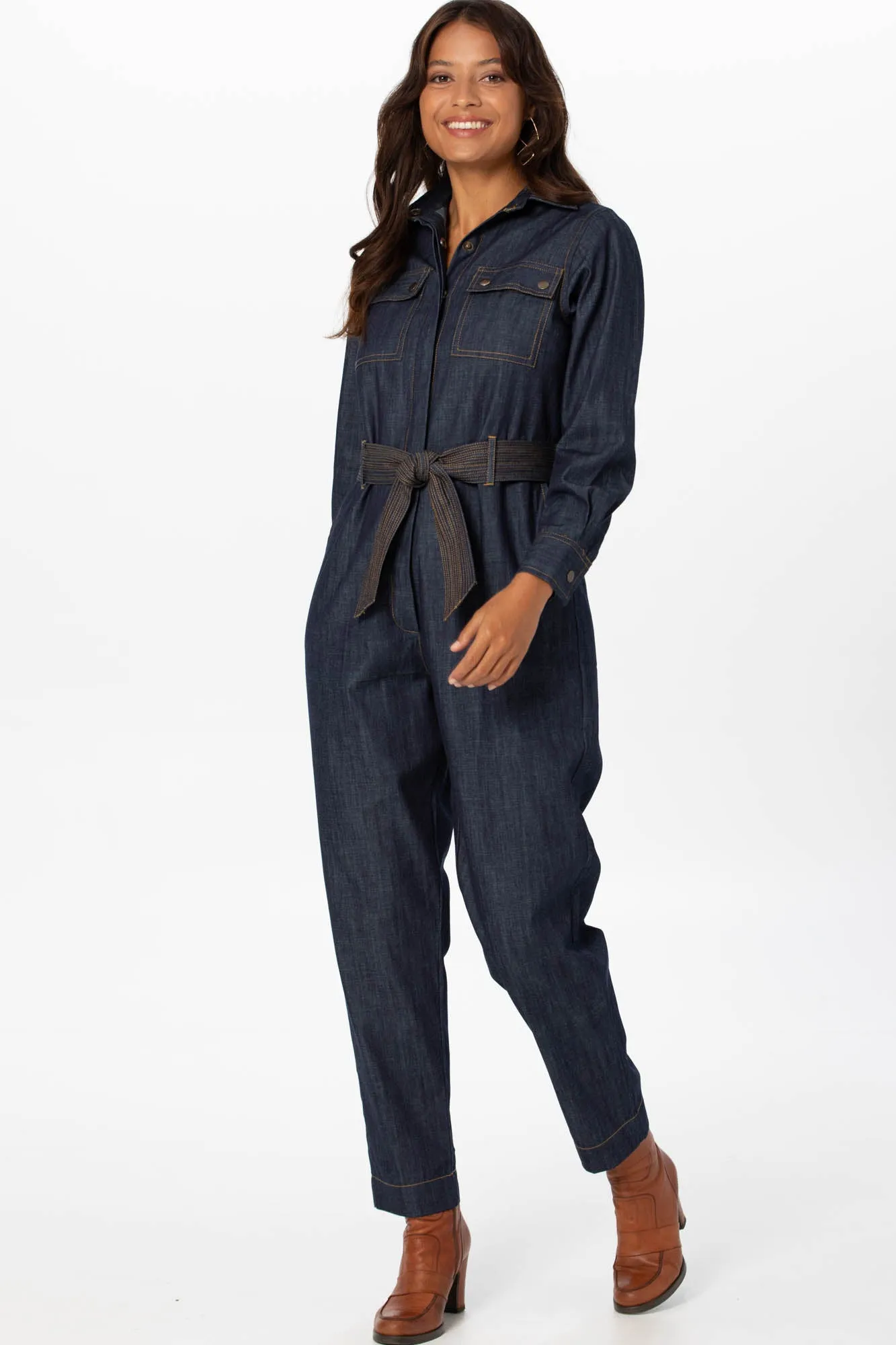 Ezra Jumpsuit Soft Denim