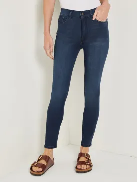 Farrow High-Rise Skinny Ankle Jeans, Dark Indigo