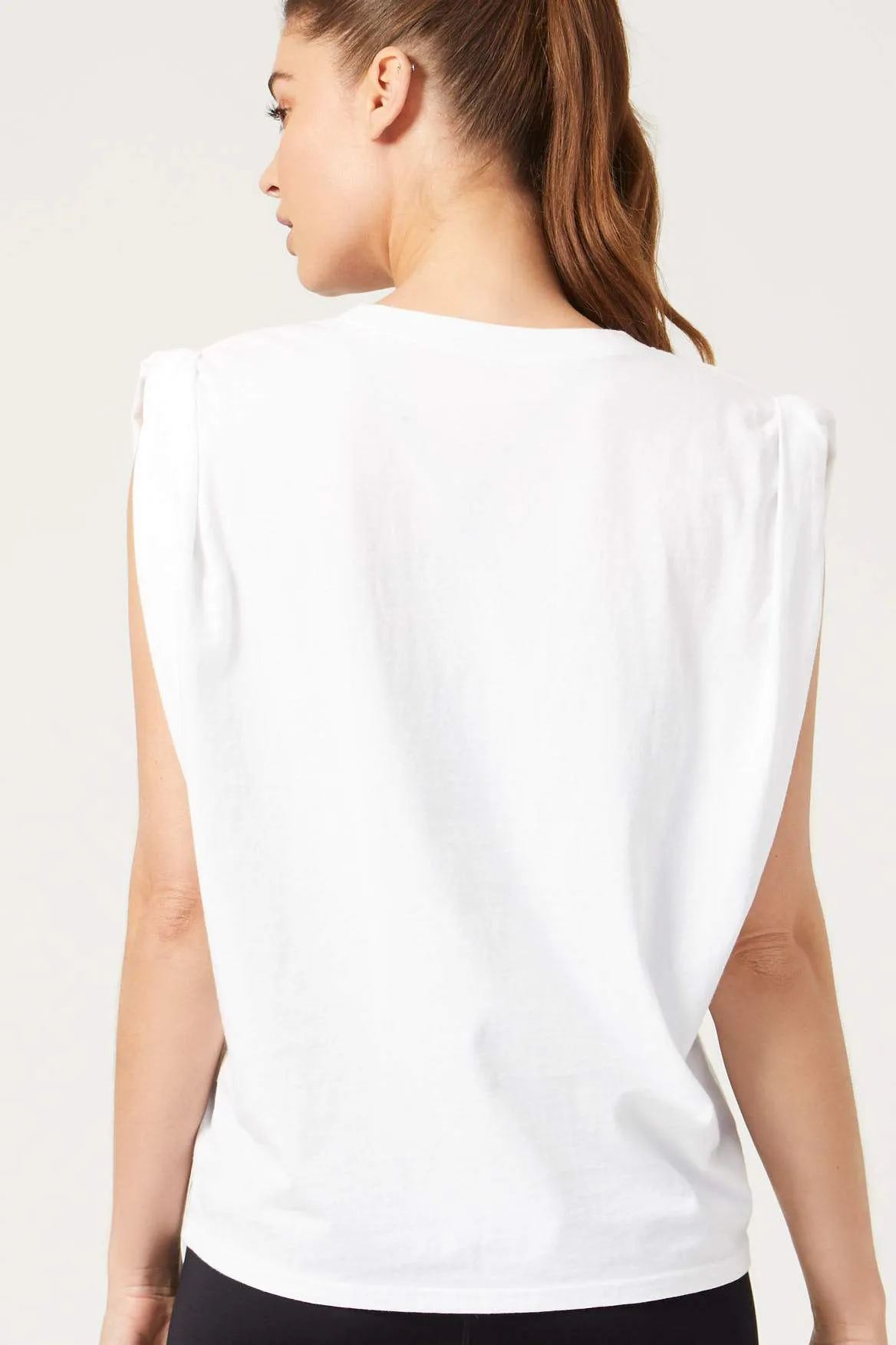 Fiona Muscle Tee White