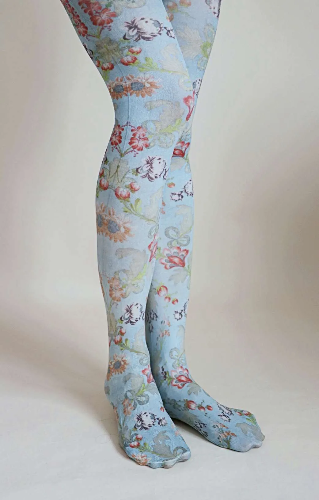 Flower Brocade By LOS ABGELES COUNTY MUSEUM OF ART Printed Art Tights