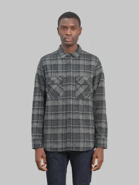 Fob Factory F3497 Nel Check Work Shirt Grey