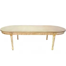 French Shabby Chic Oval Dining Table