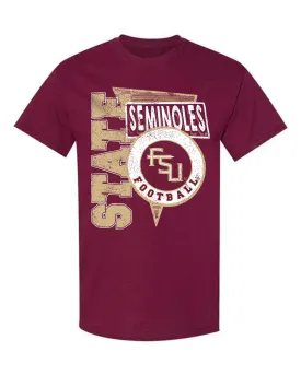 FSU Seminoles Football Spree Maroon Thrifted Tee