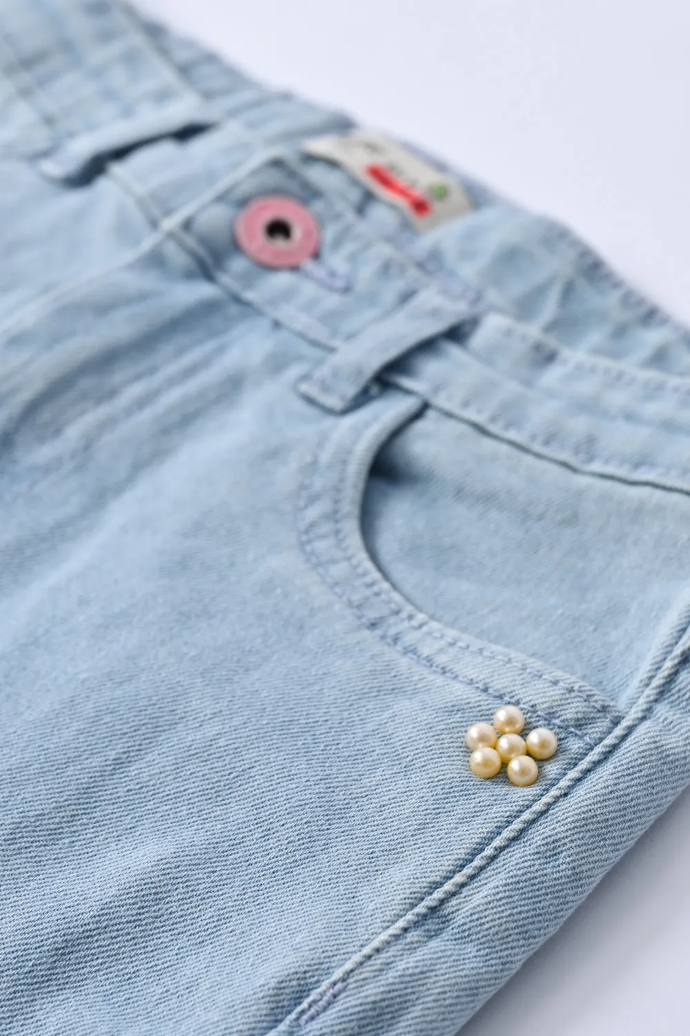 GIRLS EMBELLISHED DENIM