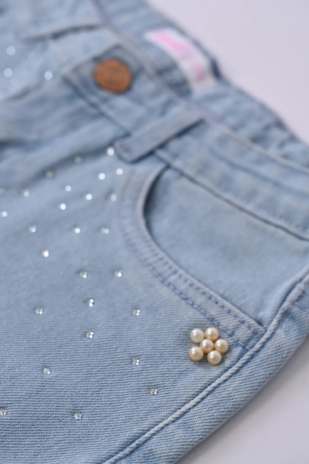 GIRLS EMBELLISHED DENIM