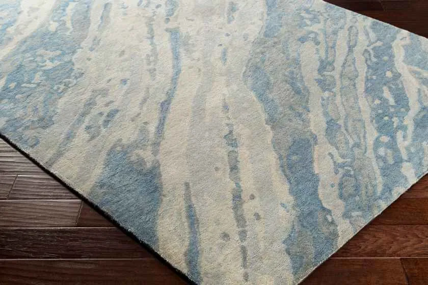 Glevanri Modern Denim Area Rug