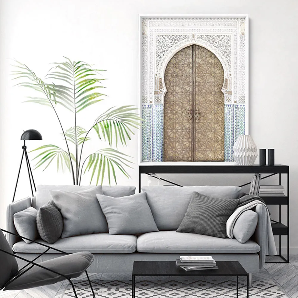 Golden Doorway Morocco - Art Print