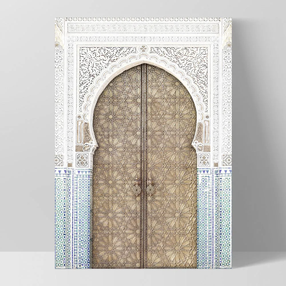 Golden Doorway Morocco - Art Print