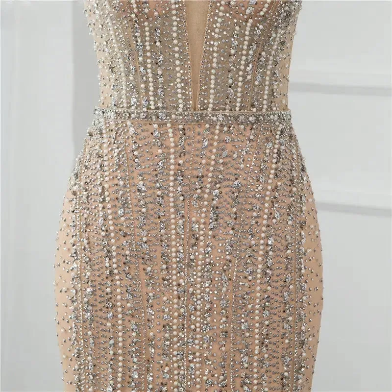 HEILEY - Pearls Diamond Evening Gown