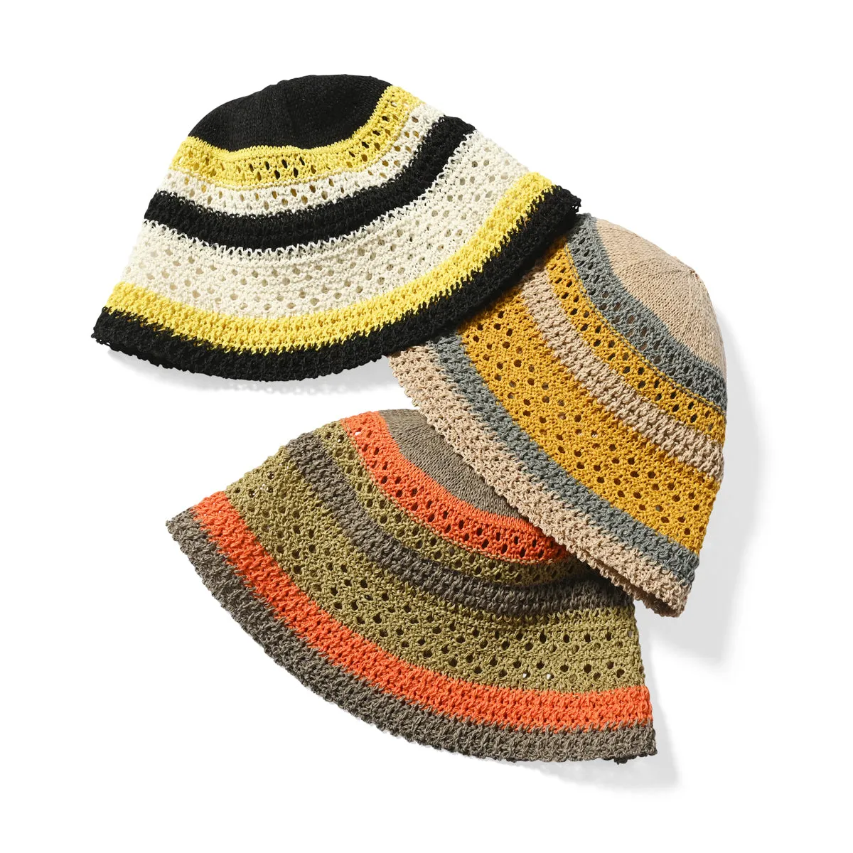 HOMEGAME - MULTI STRIPED KNIT HAT【HG241413】