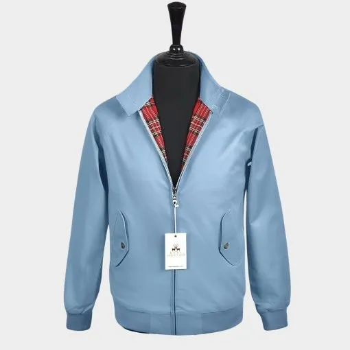 HOXTON HARRINGTON JACKET - light steel blue