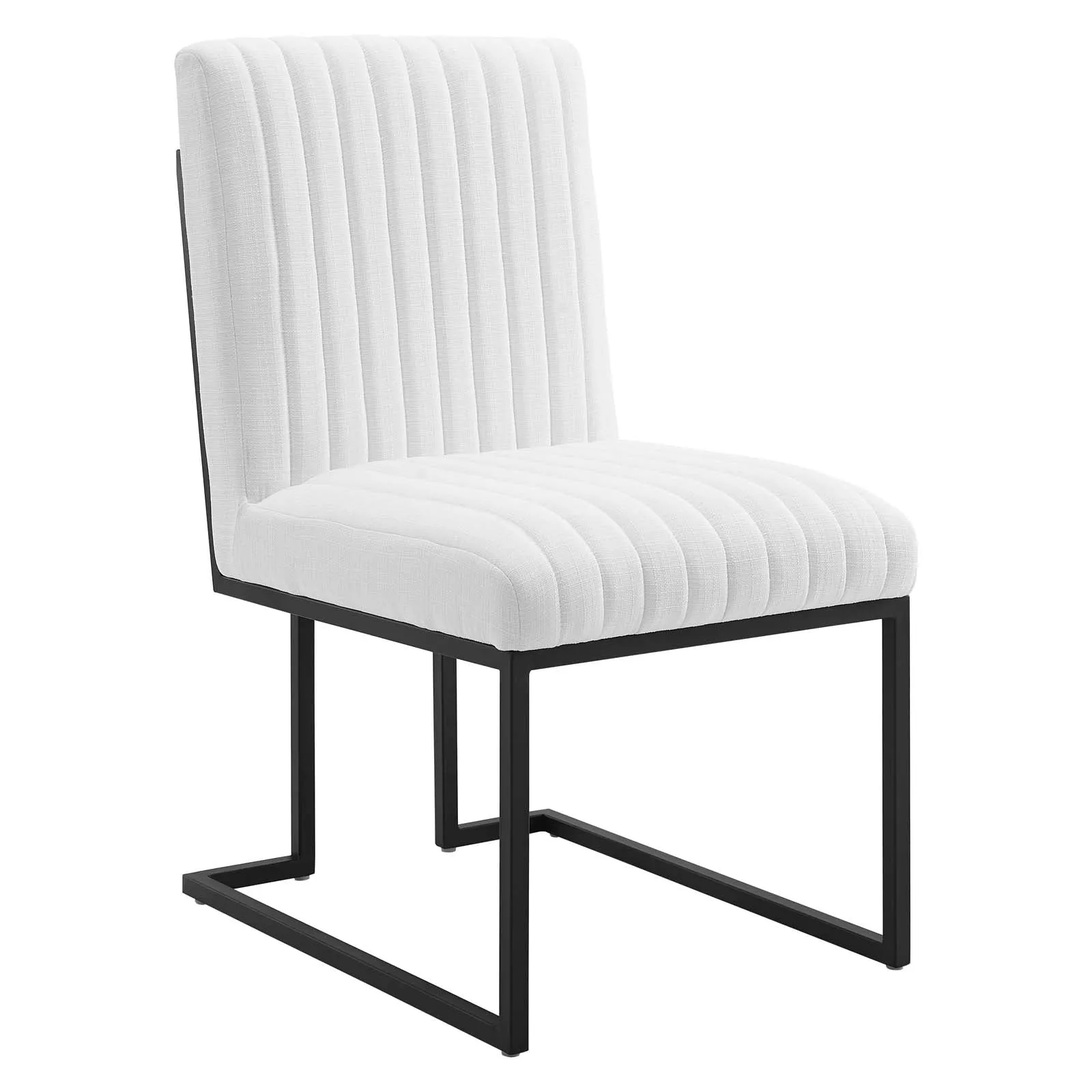 Indulge Channel Tufted Fabric Dining Chair