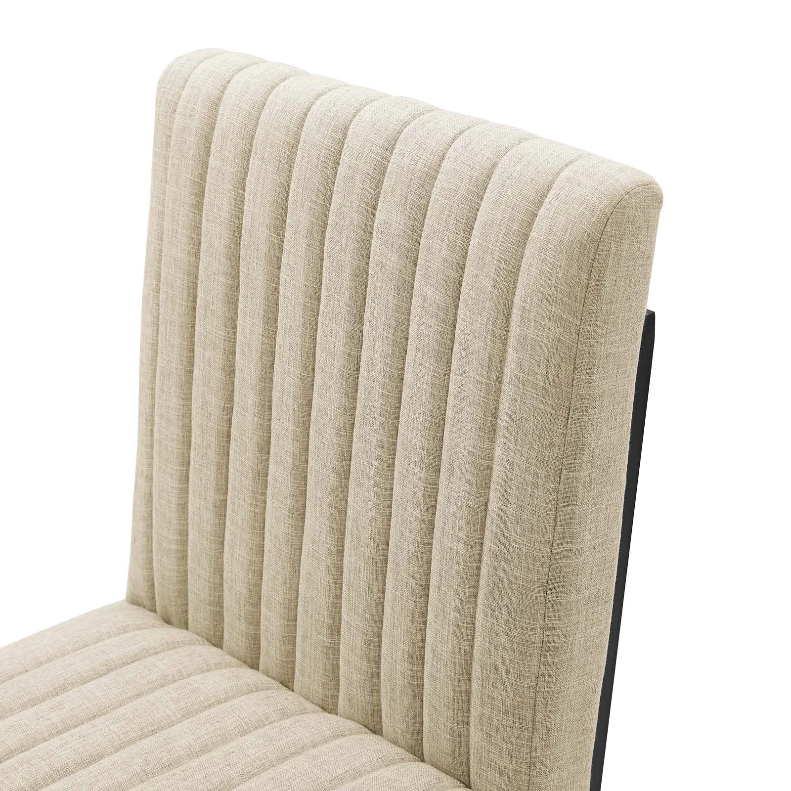 Indulge Channel Tufted Fabric Dining Chair