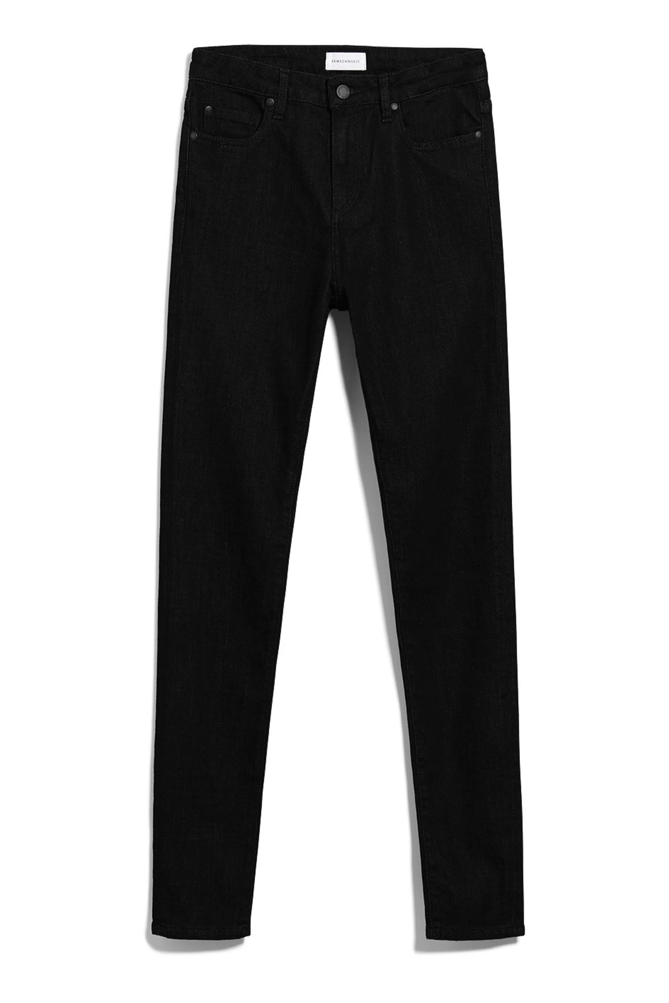 ingaa x stretch high waist skinny jeans black night