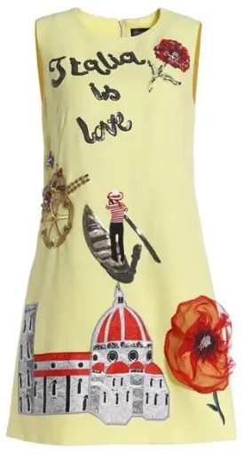 'Italia is Love' Shift dress