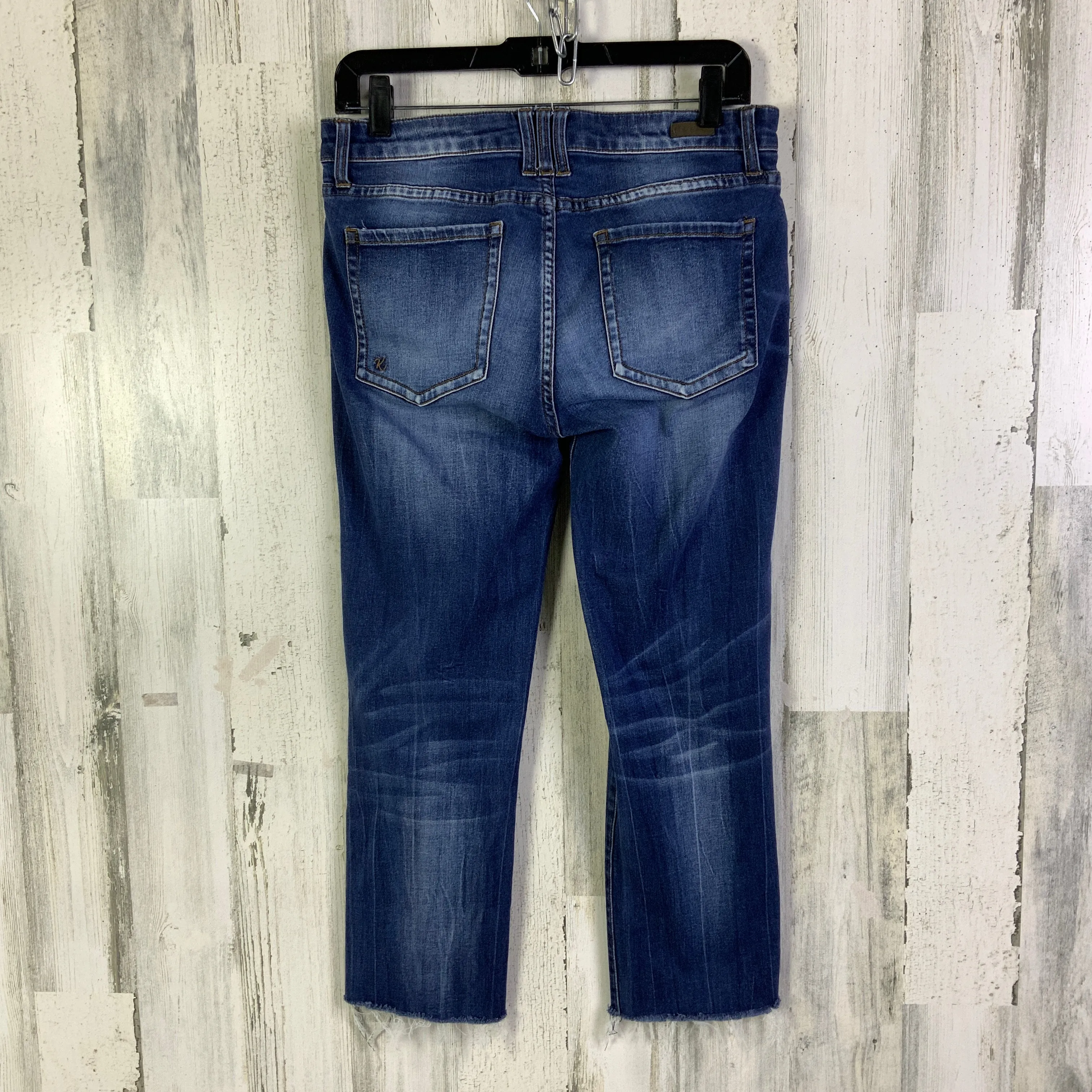 Jeans Cropped By Kut In Blue Denim, Size: 4