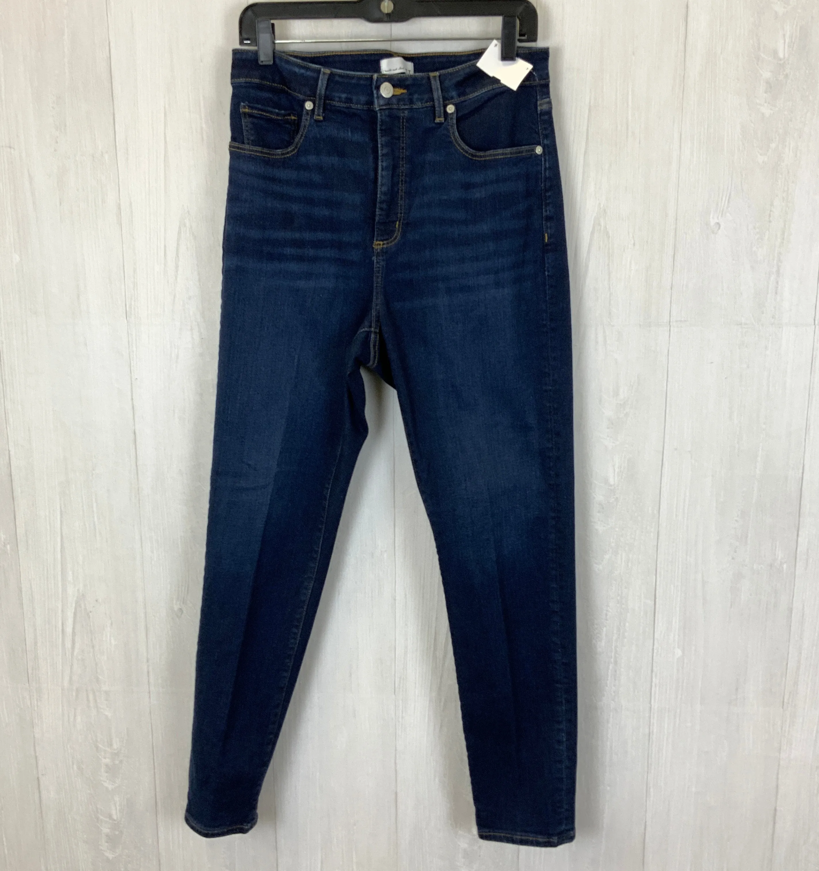 Jeans Skinny By Loft In Blue Denim, Size: 10