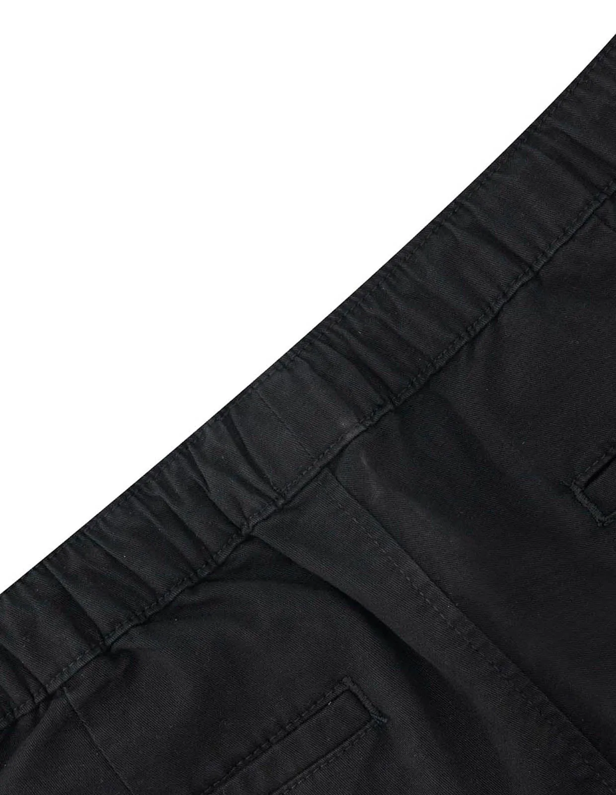 Jogger Cargo de Gabardina Premium - Negro