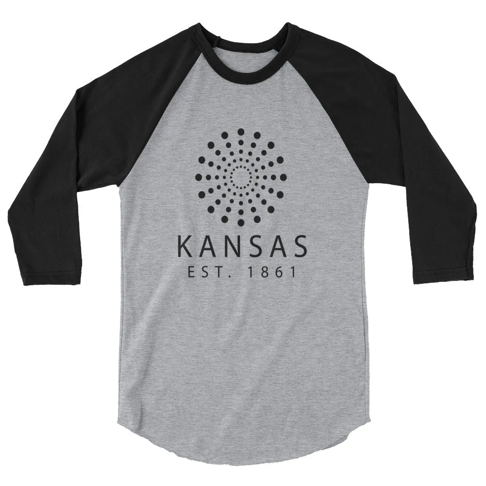 Kansas - 3/4 Sleeve Raglan Shirt - Established