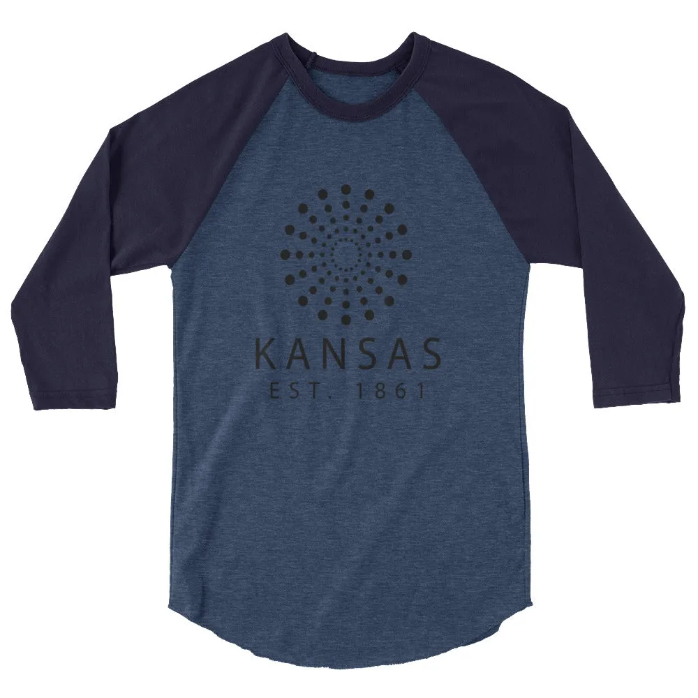 Kansas - 3/4 Sleeve Raglan Shirt - Established