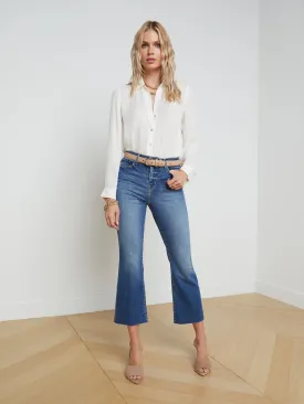 Kendra Cropped Flare Jean