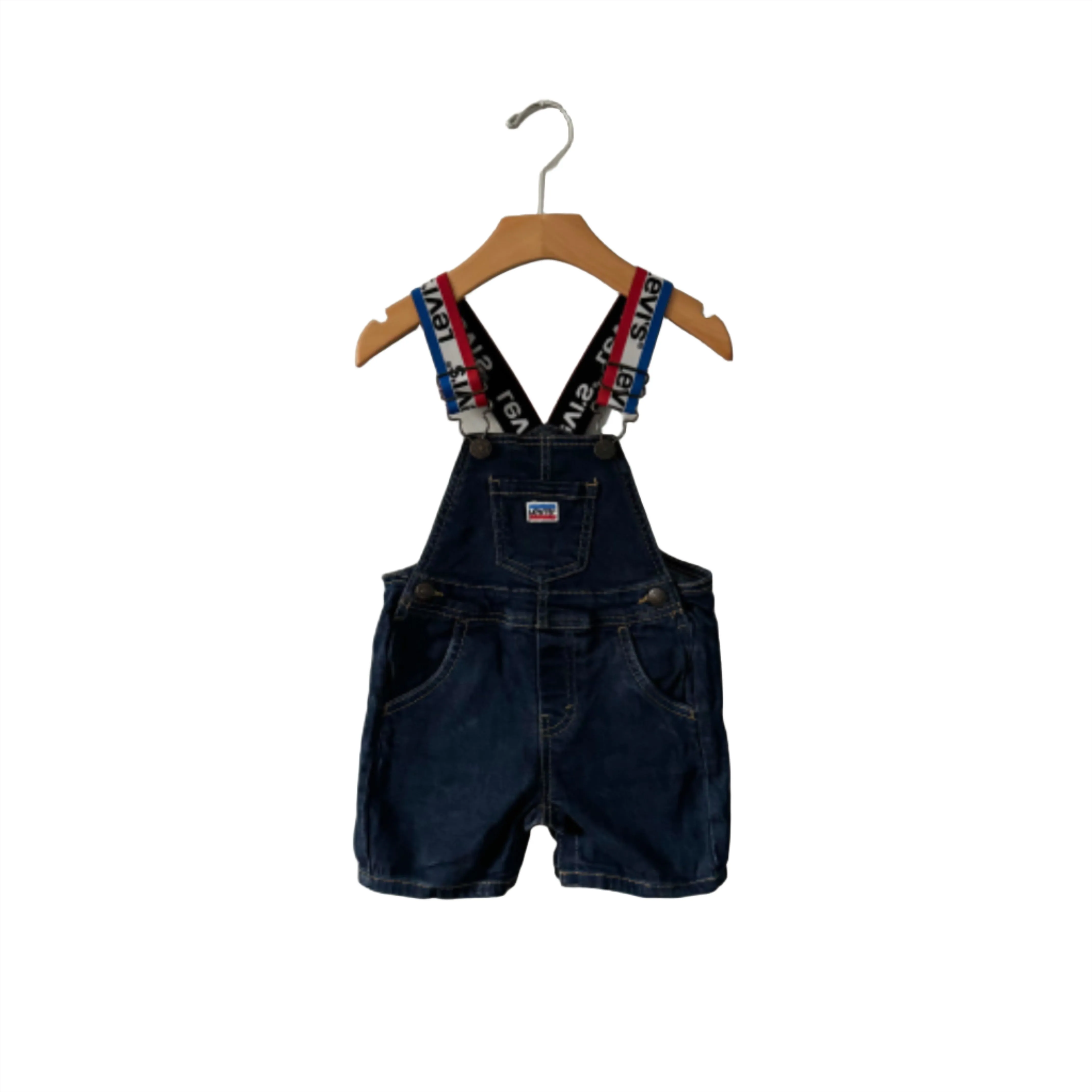 Levi's / Denim overall shorts / 12M