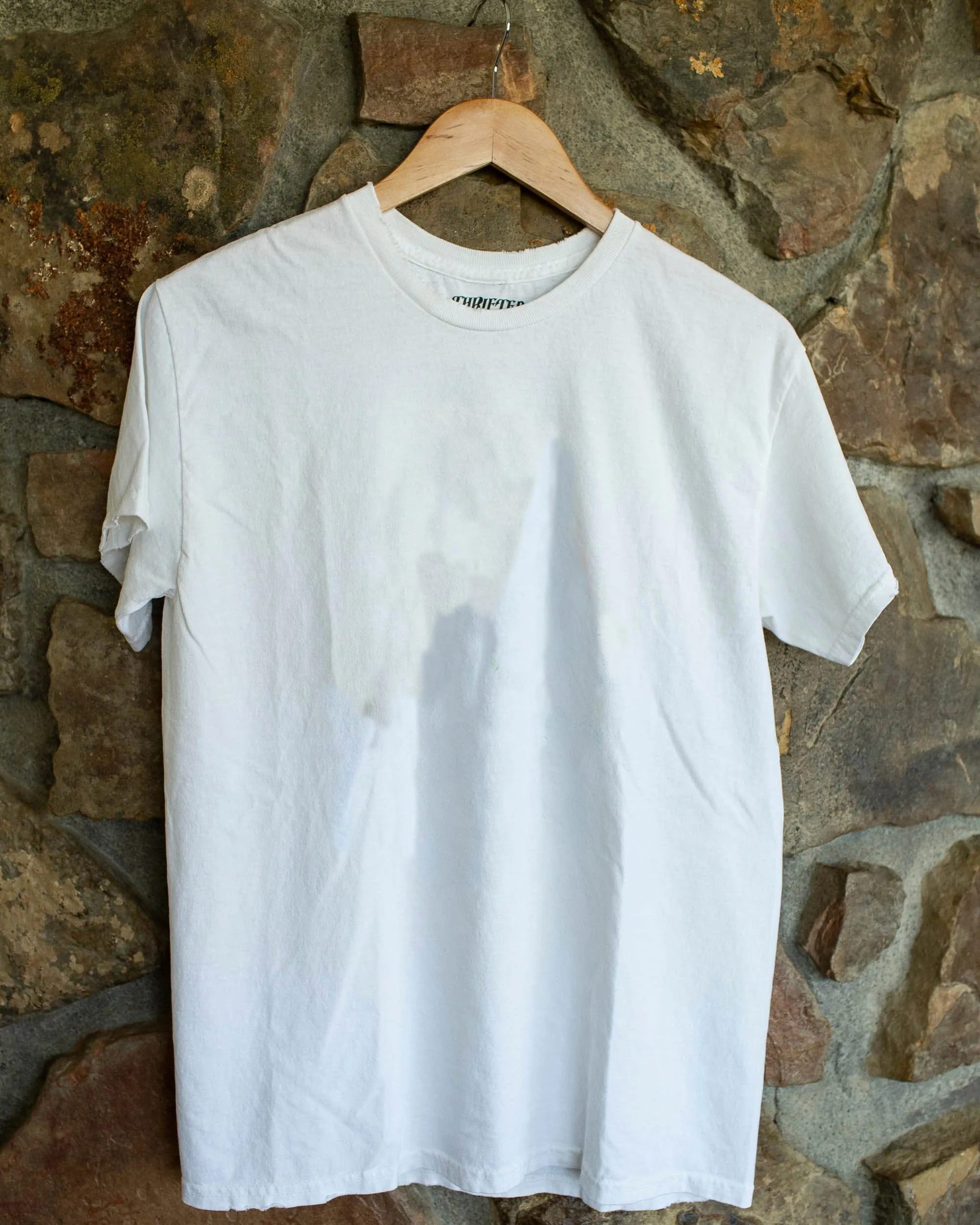 LivyLu Blank White Thrifted Tee