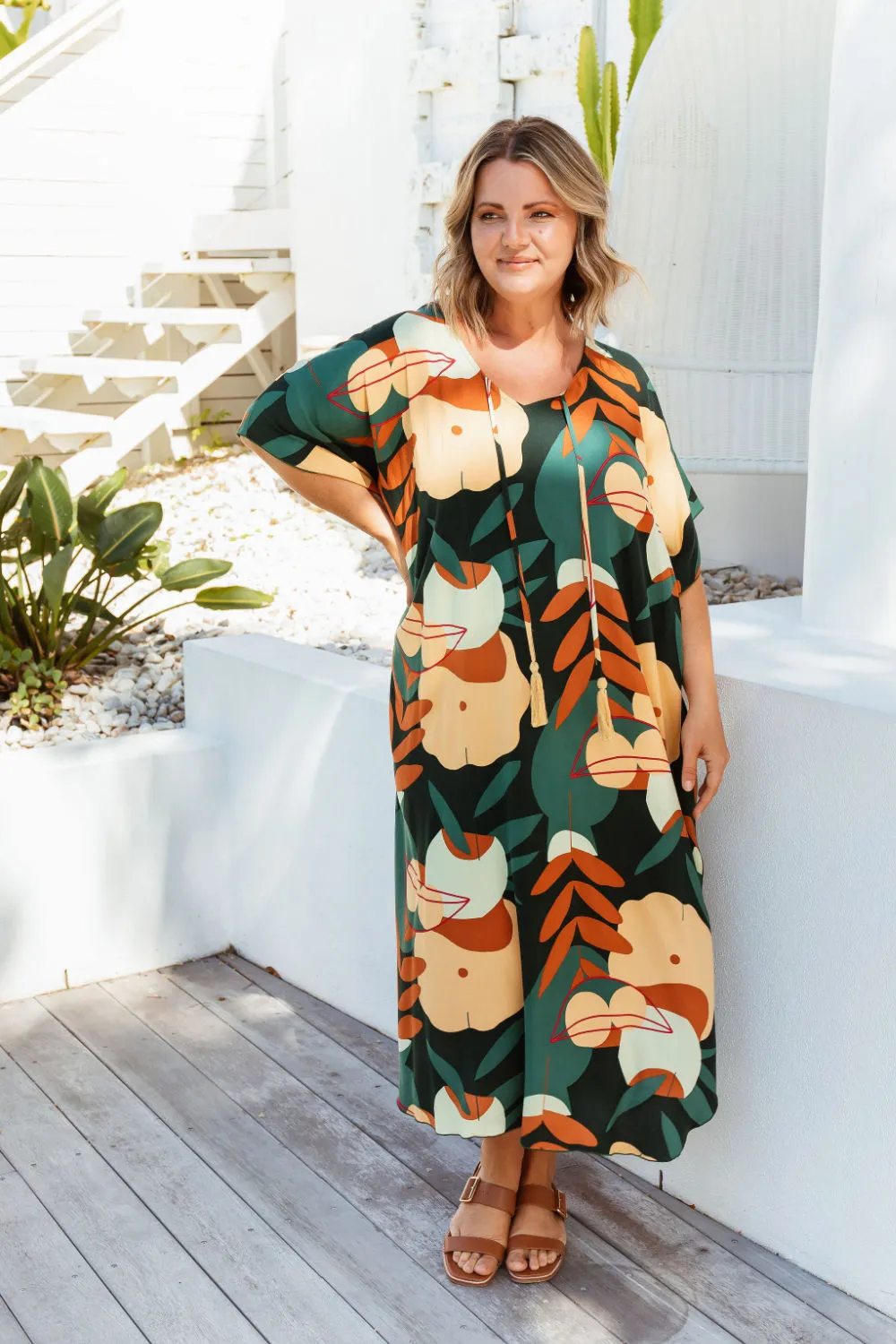 Long Kaftan Dress - Mia