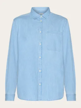 Loose shirt - GOTS/Vegan - Bleached Blue