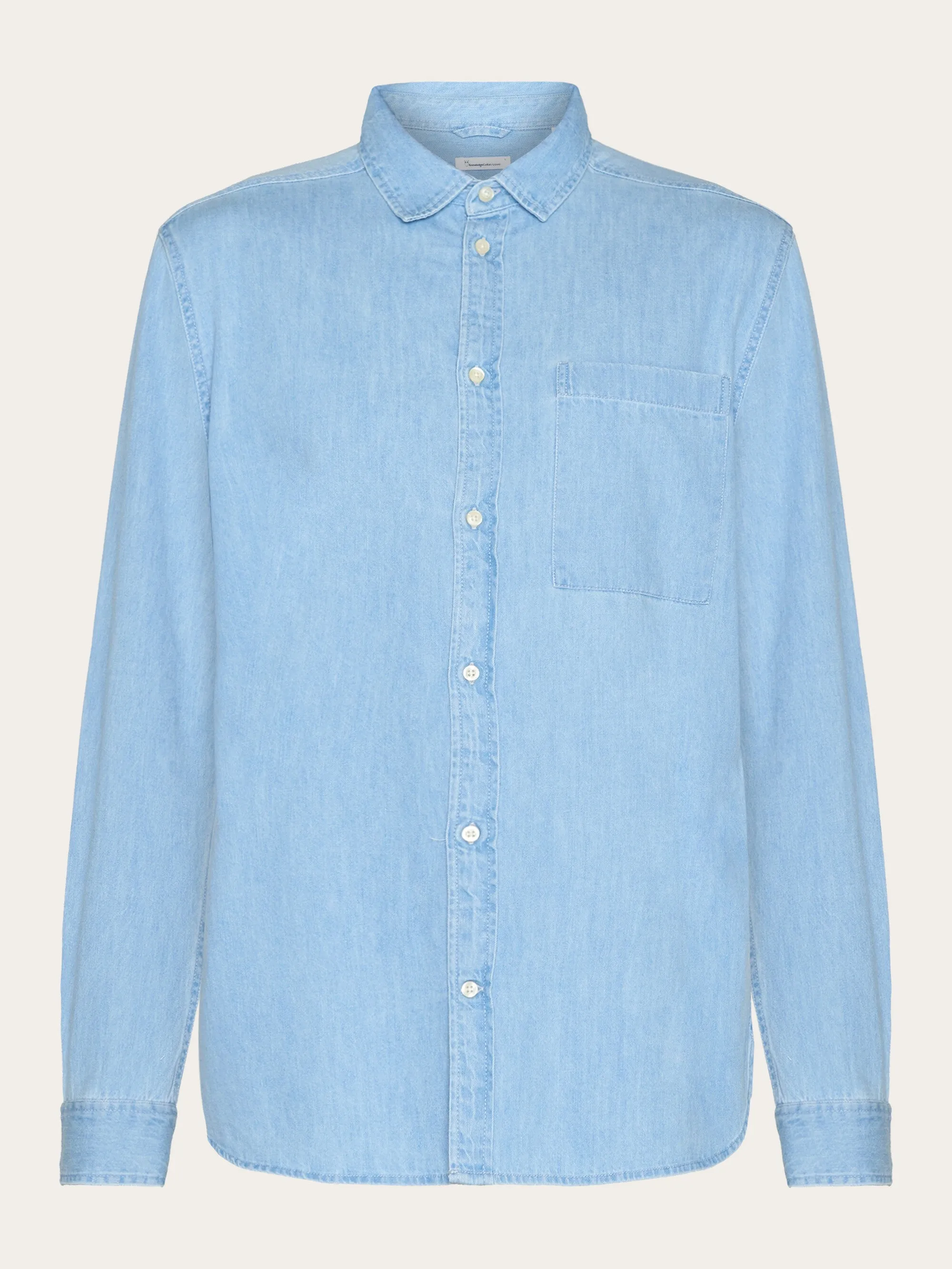 Loose shirt - GOTS/Vegan - Bleached Blue