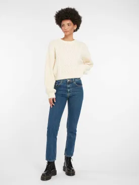 Marta High Rise Straight Jeans in Indigo