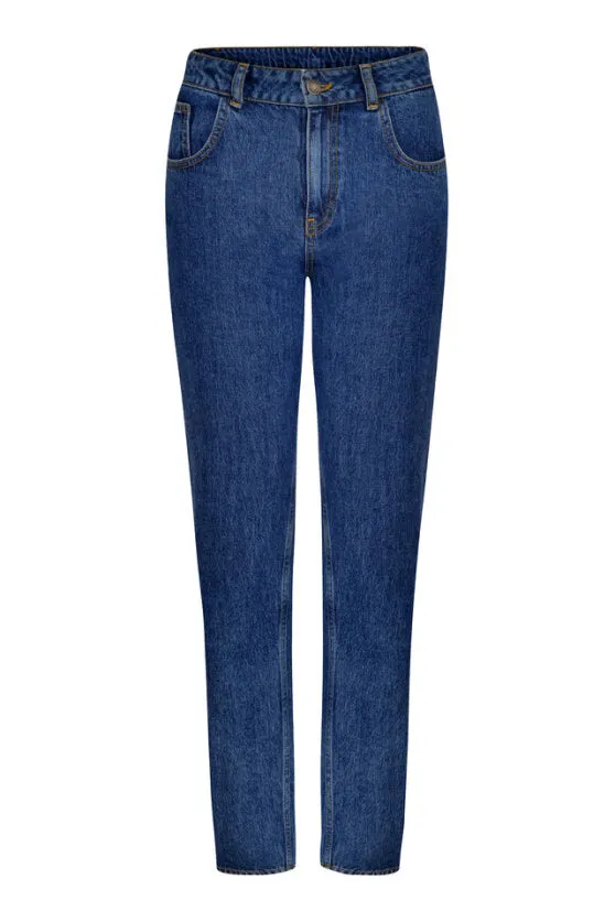 Marta High Rise Straight Jeans in Indigo