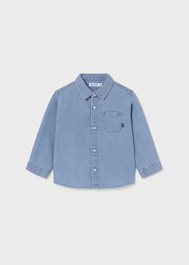 Mayoral 2192 005 - Medium Long Sleeve Soft Denim Shirt