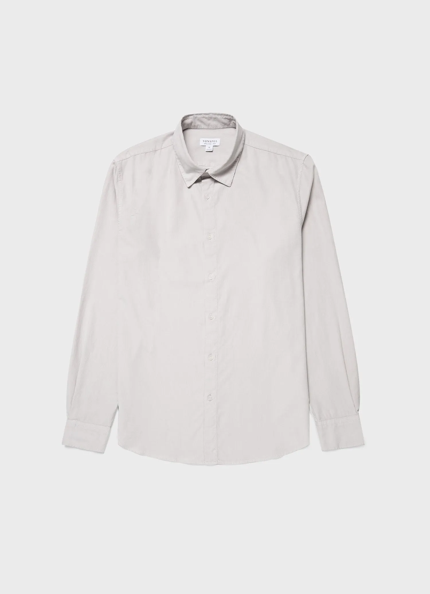 Men's Fine Cord Shirt in Putty