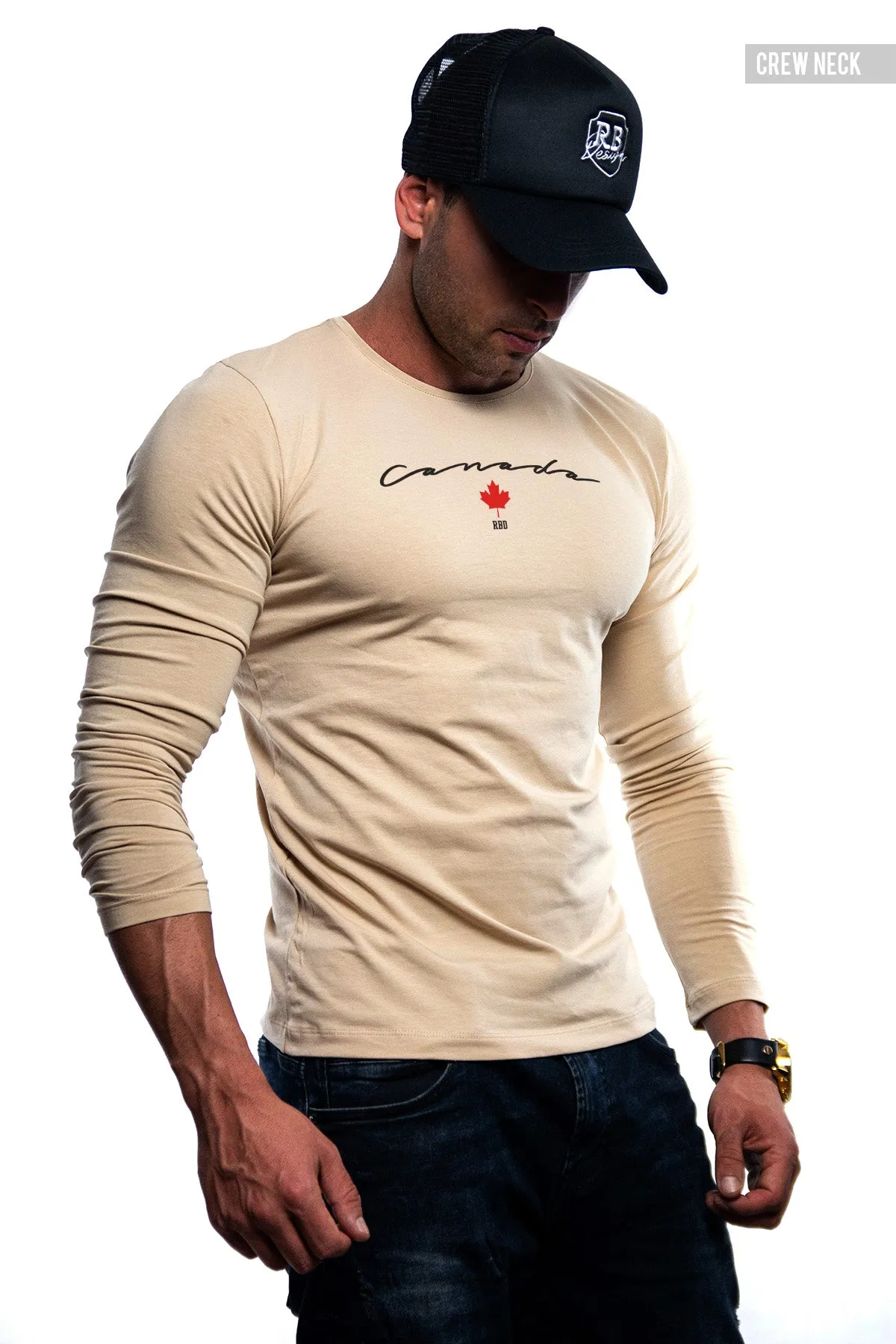 Mens Long Sleeve T-shirt "Canada" MD924