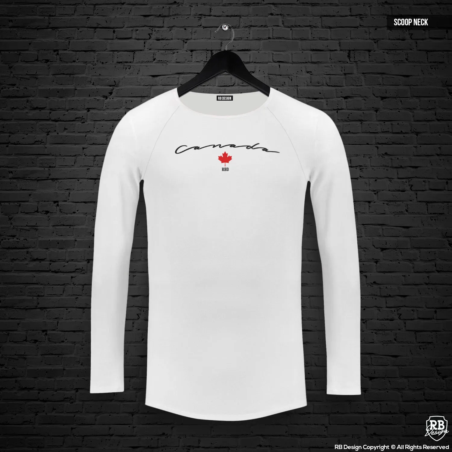 Mens Long Sleeve T-shirt "Canada" MD924