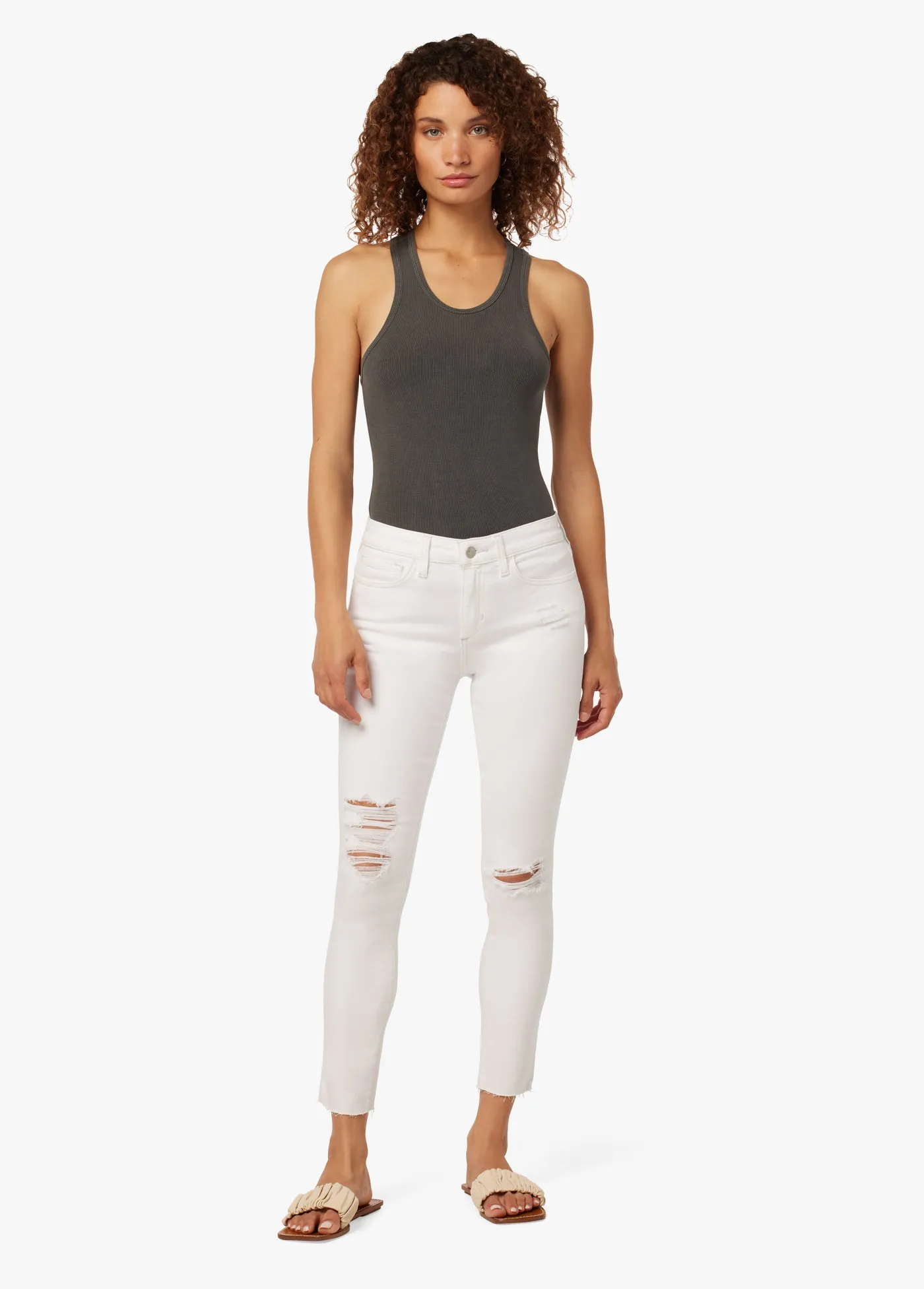 MID RISE SKINNY CROP