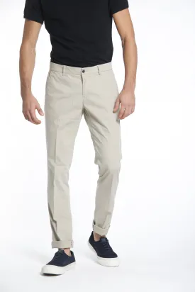 Milano Style pantalone chino uomo in gabardina stretch extra slim fit ①