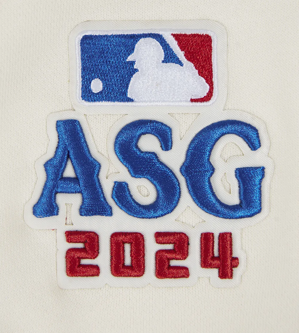 MLB ALL STAR 2024 WOMEN'S FLC CROPPED PO HOODIE (EGGSHELL)