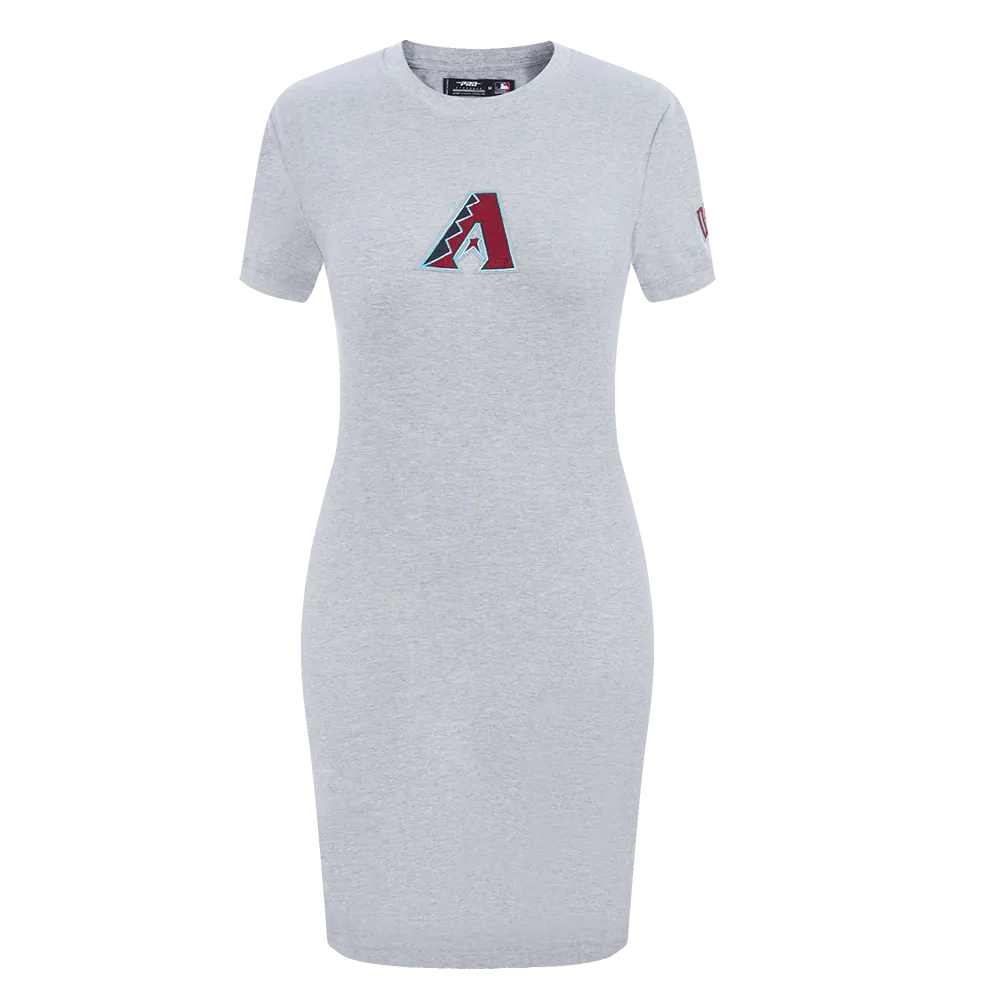 MLB ARIZONA DIAMONDBACKS CLASSIC WOMEN'S BODY CON DRESS (HEATHER GREY)