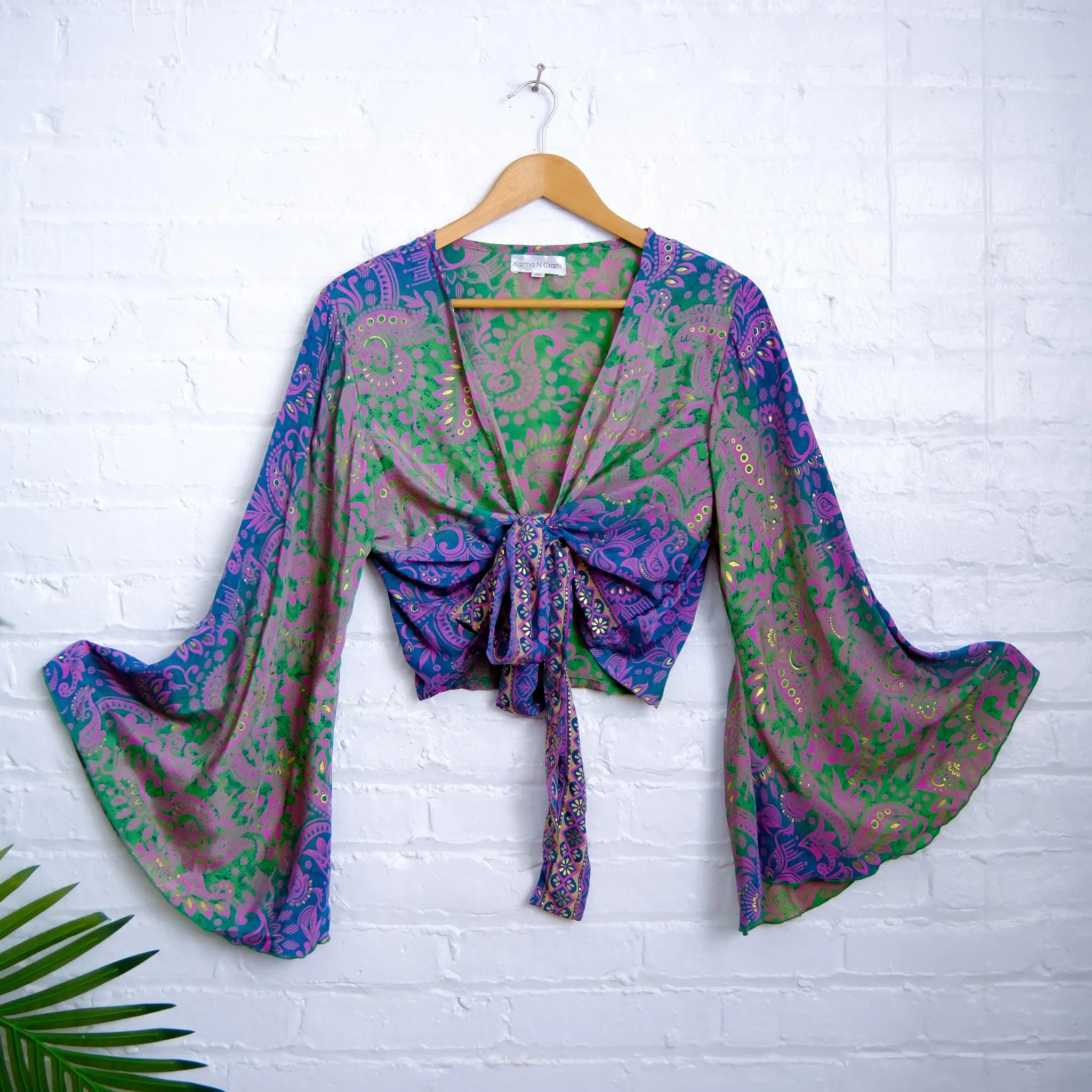 Paisley Boho Wrap Top