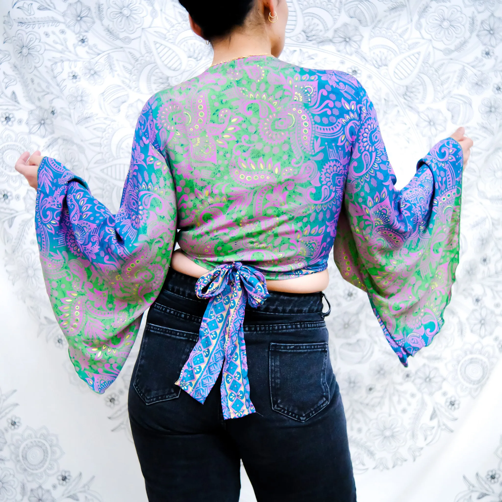 Paisley Boho Wrap Top