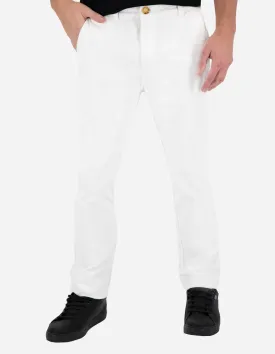 Pantalón Chino de Gabardina - Blanco