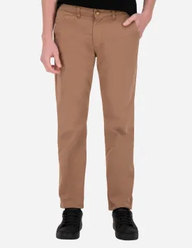 Pantalón Chino de Gabardina - Camel